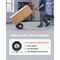 Aluminum Hand Truck Dolly 500lb Capacity 10in Wheels Heavy Duty Silver